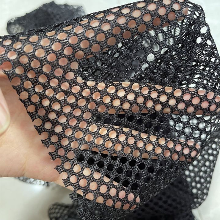 50x160cm Solid Black Color Net Fabric Multifunction Honeycomb Mesh ...