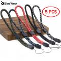 BlueWow Reflective Paracord Mobile Phone Camera Wrist Strap Lanyard Key Chain Earbuds Earphones Charging Case Chain 5pcs. 