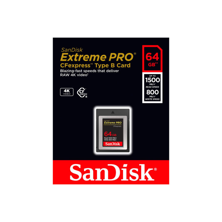 SanDisk 64GB Extreme PRO CFexpress (XQD) Card Type B