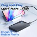 Eaget Portable External Hard Drive 5Gbps SATA HDD 1TB 4TB 5TB LED Hard Disk USB3.0 External HD Compatible for SamSung PC Mac. 