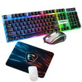 GK-100 Gaming Keyboard and Mouse RGB Combo with L11 Mouse Pad – Wired Backlit Set for Smooth Gameplay & Pro Performance- Rank 2. 