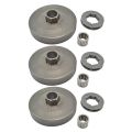 3X Chain Saw 3/8-7T Rim Sprocket with Chainsaw Clutch Drum for 45Cc 52Cc 58Cc Gasoline Engineg Parts Replacement. 