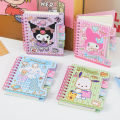 Anime Kawaii Sanrio Diary Notebook My Melody Kuromi Cinnamoroll Cartoon Student Portable Notebook Kids Birthday Girl Gifts. 