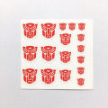 PF Transformers Crazy Pie Bopai UV Transfer Sticker Transfer Sticker Tattoo Sticker Three-dimensional pressure sign sticker. 