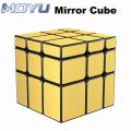 Moyu Meilong Mirror Gold and Silver Rubik Cube 3x3x3 Magic Speed Professional Puzzle Educational Puzzle Toys Magic Cubes For Kids Children. 