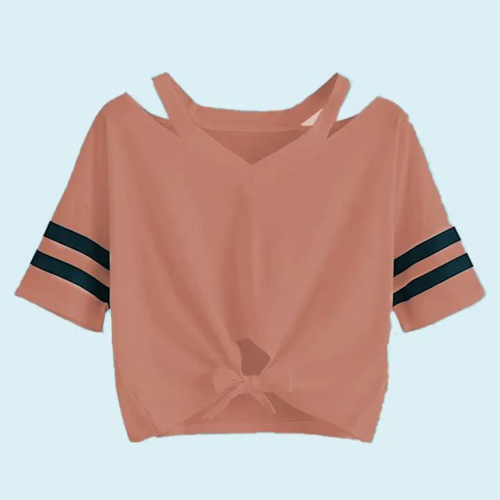 Two%20line%20Tee%20Women%20T-Shirt%20girls%20T-shirt%20girls%20t-shirts%20-%20Image%204