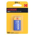 KODAK MAX SUPER ALKALINE 9V X 1. 