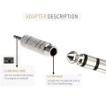 3.5mm to 6.5mm Audio Adapter - Microphone Jack Converter for PC and Phone. 