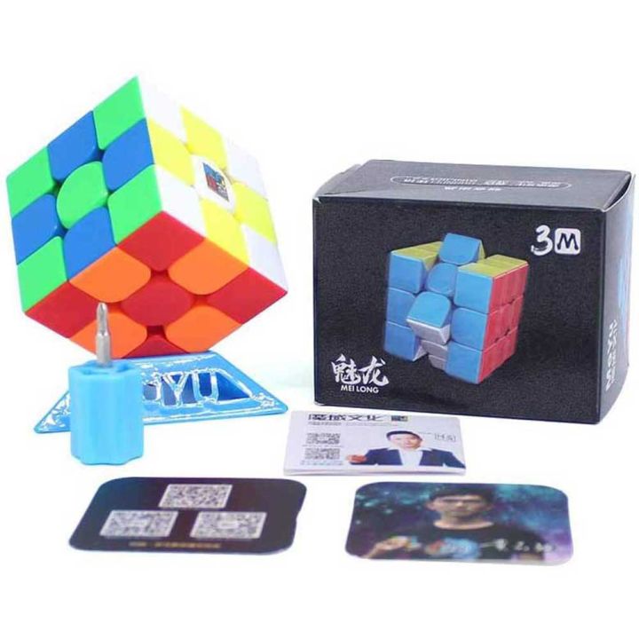 MoYu%203M%20Magnetic%203x3%20Rubik%20Cube%20-%20Professional%20Mei%20Long%20Stickerless%203M%20Speed%20Cube%20with%20Stand%20&%20Screw%20-%20Image%206