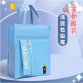 Thickened Learning Supplement Tuition Bag Primary and Secondary School Students Carry Art Bag Waterproof Book Bag   File Tote Book Cram School. 