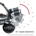1-5PCS LED Headlamp 4-Mode Waterproof Headlight USB Rechargeable 18650 Head Torch for Camping Hunting. 
