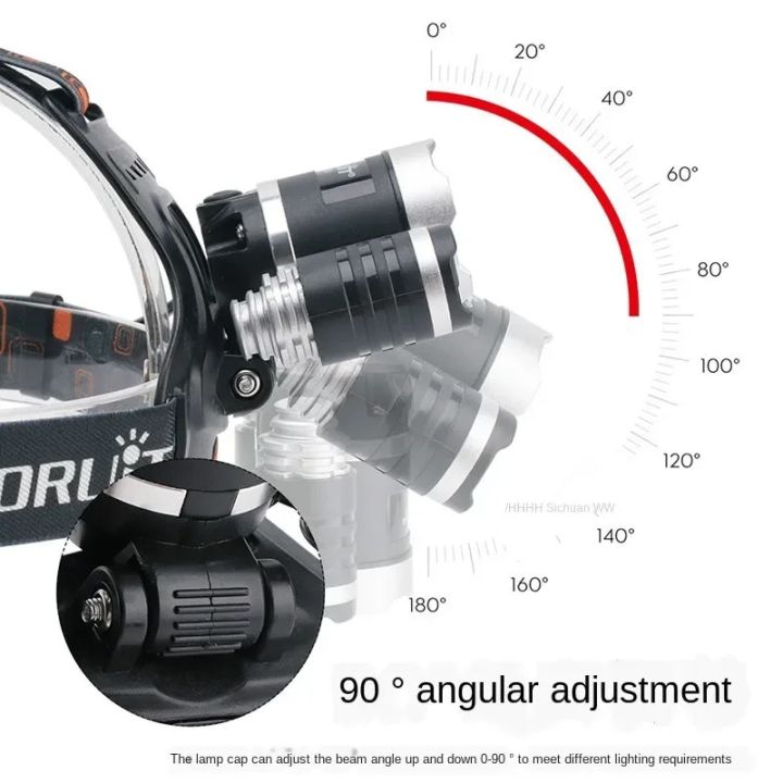 1-5PCS%20LED%20Headlamp%204-Mode%20Waterproof%20Headlight%20USB%20Rechargeable%2018650%20Head%20Torch%20for%20Camping%20Hunting%20-%20Image%202