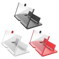 Smart Phone Screen Magnifier Bracket 3D Mobile Phone Screen Magnifier HD Video Amplifier Stand Bracket with Movie Game Magnifying Folding Phone Desk Holder. 