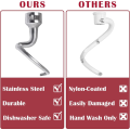 Spiral Dough Hook Dough Hook Replacement for Kitchenaid 4.5-5 Quart Tilt-Head Stand Mixer. 