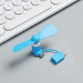 Portable Phone Fan 2 in 1 Type-C Small Mini Fan for Mobile Phone. 