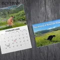Puppy Pooping Calendar 2024 Exquisite Pattern Wall Calendar Thick Sturdy Paper Fade-resistant Full Page Months Perfect for Dog Lovers in Southeast Asia Dog Poop Calendar. 