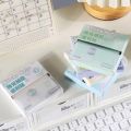 New Pull Out Design Sticky Notes Macaron Color Translucent Memo Pad Paper Self-Adhesive DIY Planner Sticker Office School Stationery. 