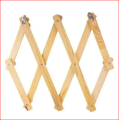 Wall-mounted wood rack Adjustable Wood Wall Hanger 10 Hooks Storage Rack Key Towel Holder. 