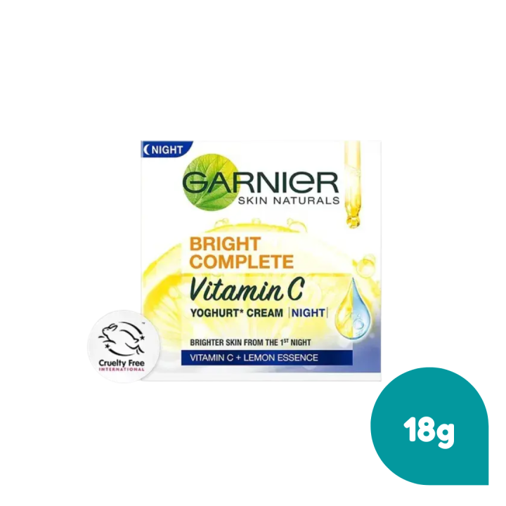 Garnier Bright Complete VITAMIN C YOGHURT Night Cream -18g
