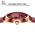 LouisWill Genuine Leather Watch Women's Fashion Watch Clover Dial Inlaid With Diamond 30M Waterproof Watch With Calendar Quartz Watch Belt Watch Wristwatch for Women Ladies. 