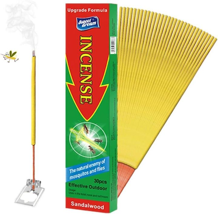 30pcs mosquito repellent outdoor,100% Natural Incense Sticks - Best Outdoor Mosquito & Insect Repellent FROM DUBAI (SAM)