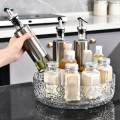 Rotating Spice Rack Turnable Storage Tray Organizer Bins Holder for Table Refrigerator. 