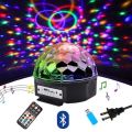 Bluetooth LED Crystal Magic Ball DJ Light With MP3 Music. 