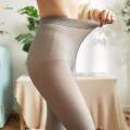 Women Fleece Tights Translucent Thermal Leggings Winter Warm Pantyhose Tights. 