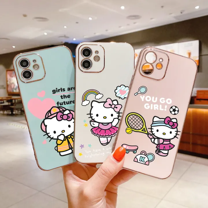 DuBaiNi%20For%20Samsung%20Galaxy%20A23%20Creative%20Electroplated%20TPU%20Straight%20Edge%20Printing%20KT%20Cat%20Soft/Hard%20Innovative%20Design%20Fashion%20Brand%20Temperament%20Anti%20slip%20and%20Anti%20drop%20Phone%20Case%20-%20Image%202