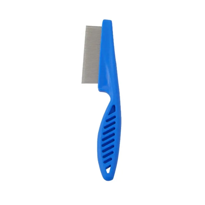 【wholesle668 Store】1 Home Pet Animal Care Comb Protect Comb Cat Dog Pet Stainless Steel Comfort Flea Hair Grooming Comb Grooming Tools