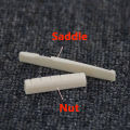 String Guitar Bone Guitar Bridge Pins Saddle Nut Ivory Acoustic Guitar Bridge. 