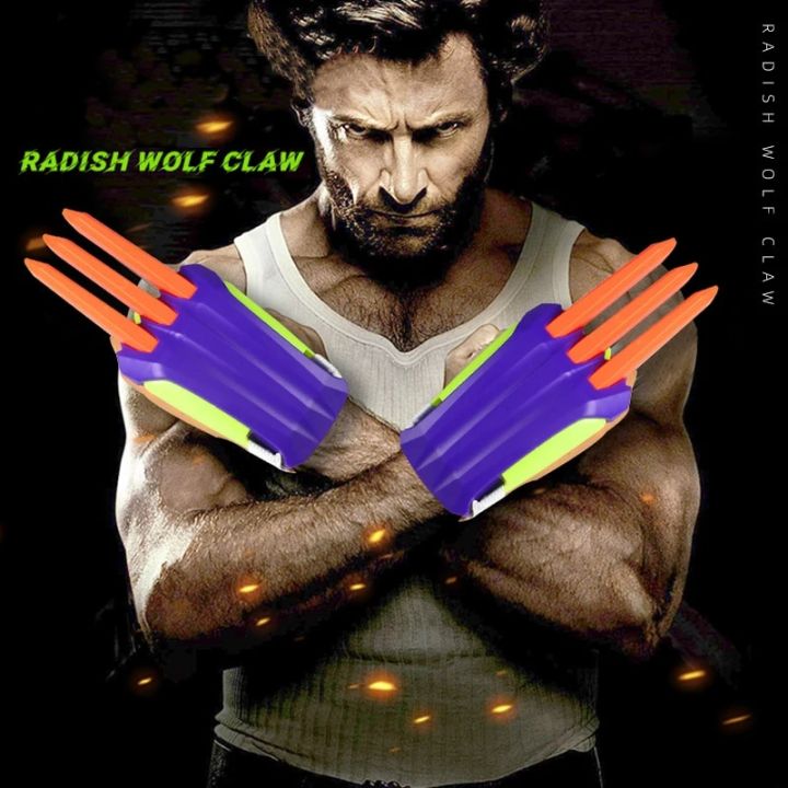 prank toys Stage Performances Props Wolf Claw Toys Creative Toy Cosplay Claw Props Radish Wolf Claw Best Gifts Prank Toys for Play DisplayParty Games Crafts