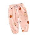 Kids Bloomers Pants Cartoon Printing Breathable Air Conditioning Pants For 2-6 Years Old Boys Girls. 