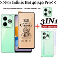 BLKNAIM 3in1 Full Cover Anti-Spy Screen Protector For infinix Hot 40 Hot 40i Hot 40pro Privacy Glass Hot 40pro Tempered Glass Le. 