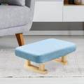 Small Footstool Foot Rest with Wooden Legs for Dining Sofa Guest Room. 