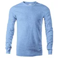 T-Shirt Republic - Sky Blue Men's Premium Long Sleeve T Shirt. 