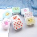Contact Lens Case For Women Girl Fruit Pattern Lens Container Holder Storage Box Travel Kit Cute Contact Lenses Case. 