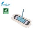 COTTON FLAT MOP 40CM FOR WET AND DRY WITH 120CM METAL HANDLE. 