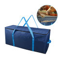 Large Capacity Hay Storage Bag with Zip Portable Handles Portable Waterproof Horse Feeder Bag Livestock Hay Bags for Horses Goat 41 x 18 Inch. 