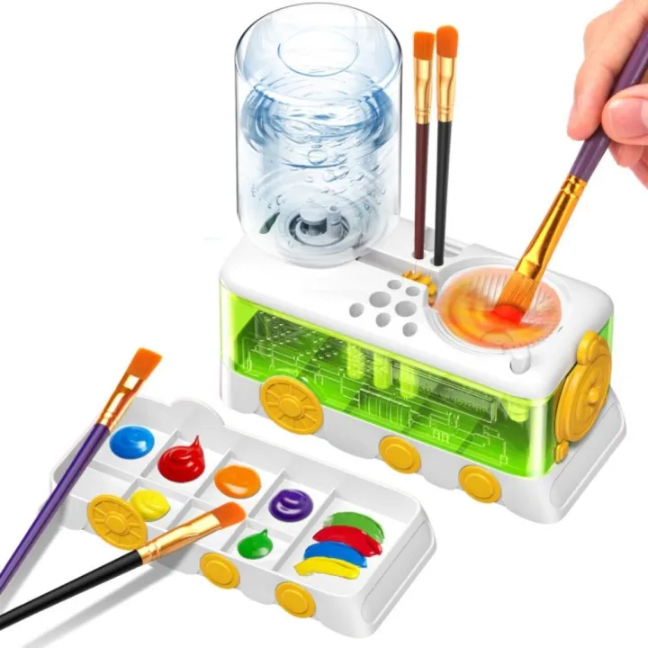 Cleaning Tool Multifunctional Paint Brush Washer with Drain Button ...