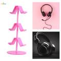 Game Controller Holder Stable Base Headset Hanger for Gaming Headset 3 Tier Pink. 