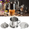 Stainless Steel Vietnam Vietnamese Coffee Simple Drip Filter Maker Infuser. 