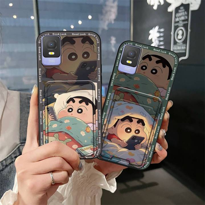 Full%20wrap%20Cover%20Phone%20Case%20For%20TCL%20403%20Shockproof%20Silicone%20Dirt-resistant%20Card%20sleeve%20Waterproof%20Card%20slot%20Back%20Cover%20-%20Image%205