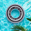 Float thickening game, adult, adult inflatable pattern tire swimming ring, suitable for children suitable for water swimming ring. 