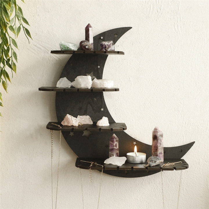 Crystal Stand Display Wall Storage Rack Collection Box Wall Mounted A ...