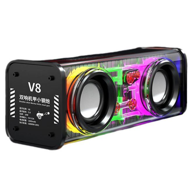 V8%20Double%20Sound%20Transparent%20Mecha%20Speakers%20RGB%20Light%20TWS%20Audio%20Bluetooth%20Sports%20Bass%20Subwoofer%20Outdoor%20Super%20Wireless%20Portable%20Speaker%20-%20Image%204