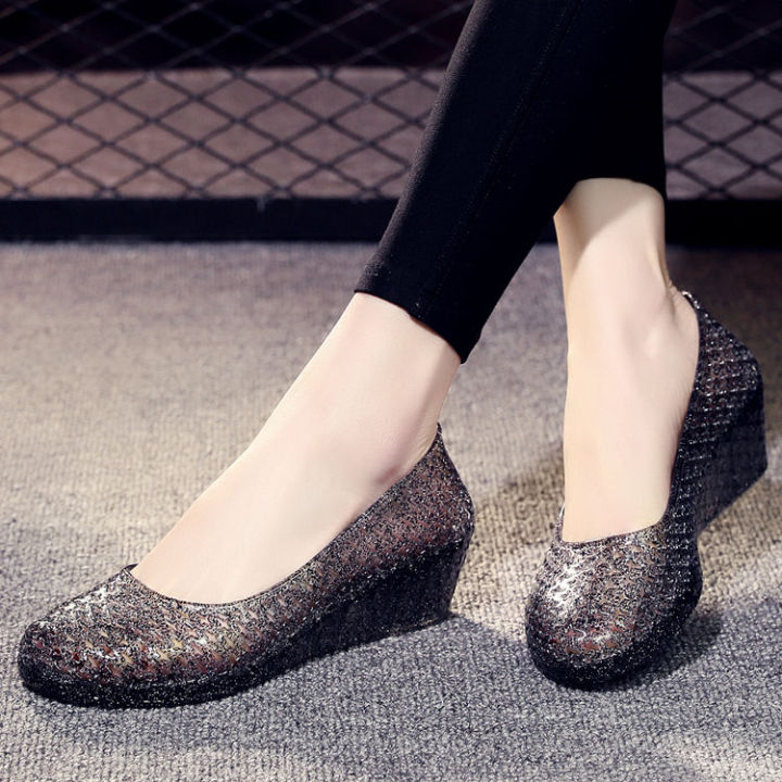 Summer%20Crystal%20Sandals%20Women's%20Outer%20Wear%20Bird's%20Nest%20Hole%20High%20Heel%20Plastic%20Non-Slip%20Wedge%20Thick%20Bottom%20Internet%20Celebrity%20Seaside%20Beach%20Shoes%20-%20Image%208