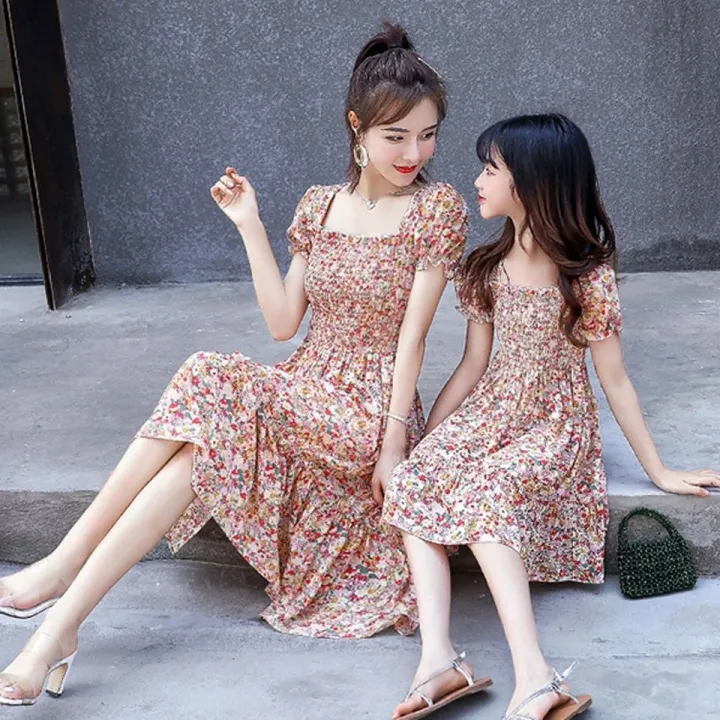 Parent-Child%20Dress%20Mother-Daughter%20Matching%20Outfit%20Summer%20Girls'%20Floral%20Dress%20Mother%20and%20Daughter%20Korean%20Style%20Loose%20Fashion%20Fried%20Street%20Fashionable%20Princess%20Dress%20-%20Image%207