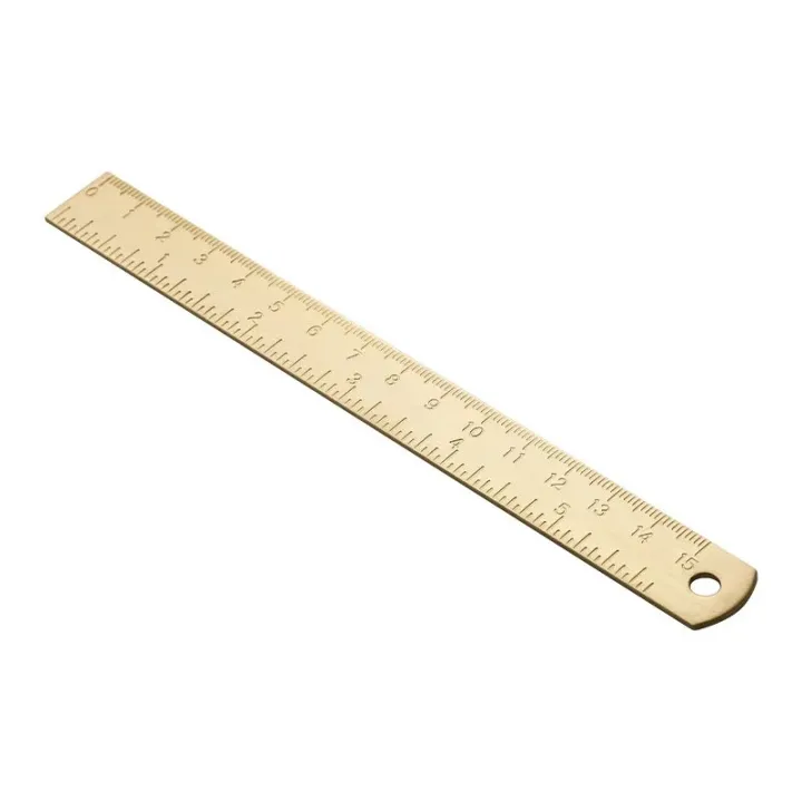 Gold Rose Gold Straight Ruler 15cm Metal Brass Scale Measuring Tools ...