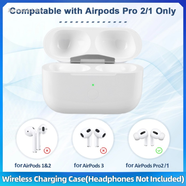 NEW For AirPods Pro 2nd 1st Generation Charging Case 450mAh Bluetooth-Compatible Fifty percent discount Pairing Sync Button Replacement Wireless Case